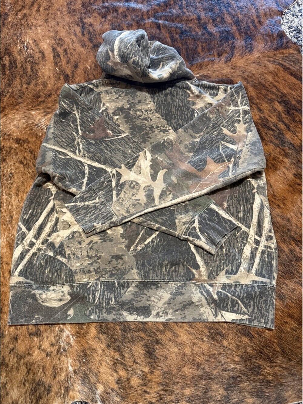 Northpoint Camo Hoodie Mens M Medium Pullover Hunting Tree Leaf Sweatshirt - Picture 2 of 5